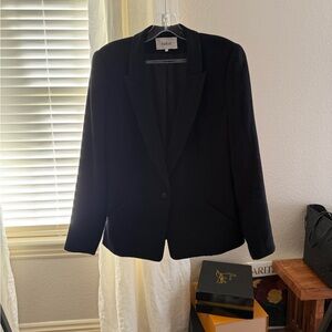 ba&sh Paris Black Blazer Jacket Size 2 (medium) Career Chic